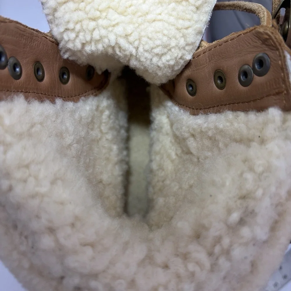 Vintage Sperry Topsider For J.Crew Womens 10 Duck Boots Brown Leather Wool Lined